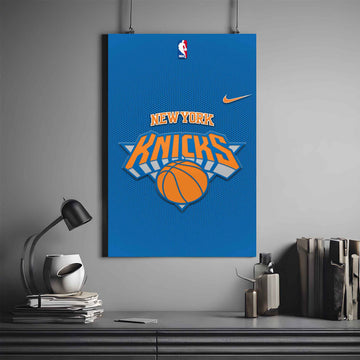 NBA X NEW YORK KNICKS LOGO POSTER | NBA POSTER #73 | BASKETBALL POSTER