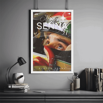 Ayrton Senna - Premium Wall Art with Free Shipping & Cash on Delivery | Formula 1 Driver Poster Collection