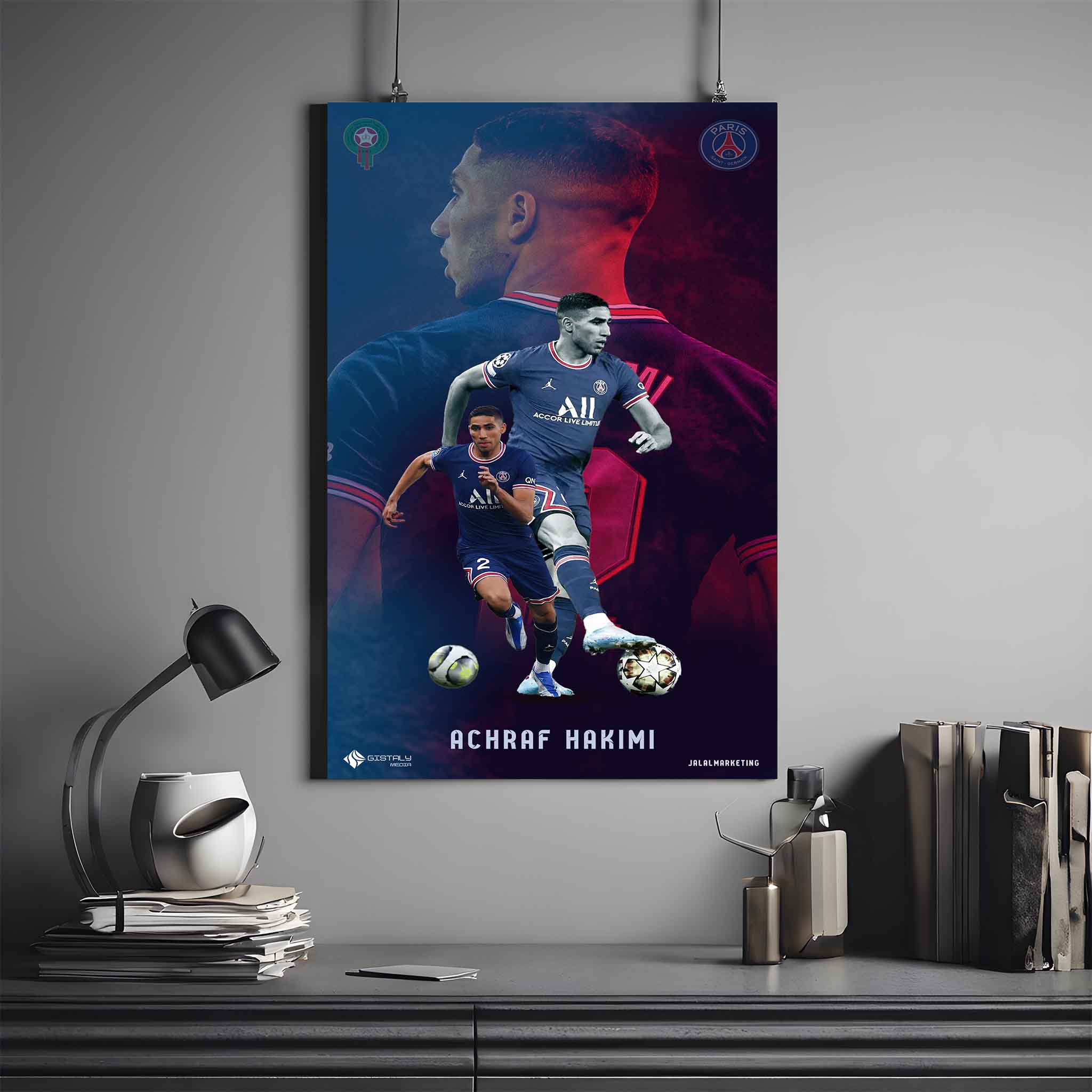 ACHRAF HAKIMI X GOAL | HAKIMI POSTER #4 | FOOTBALL POSTER