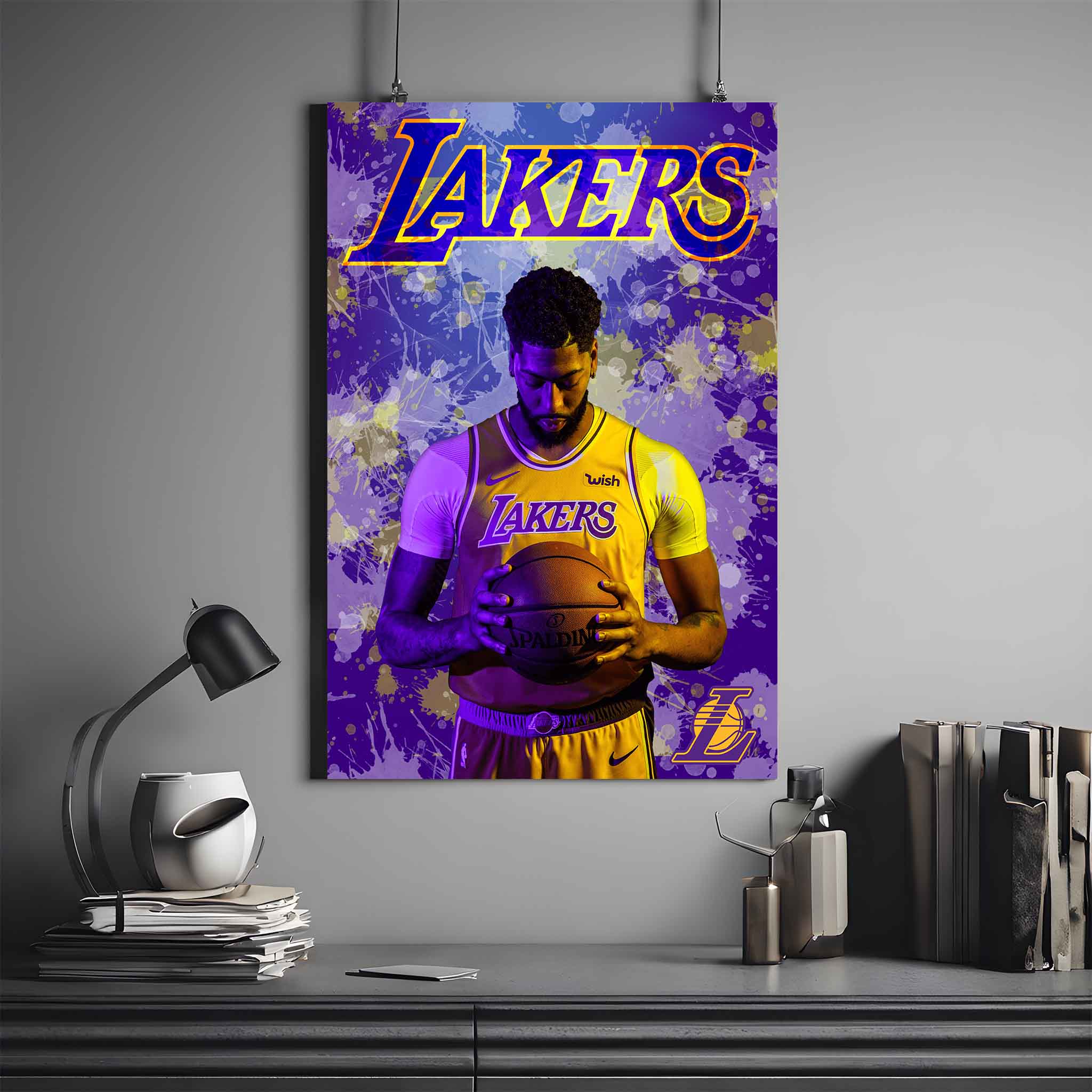 ANTHONY DAVIS POSTER X LAKERS | NBA POSTER #34 | BASKETBALL POSTER