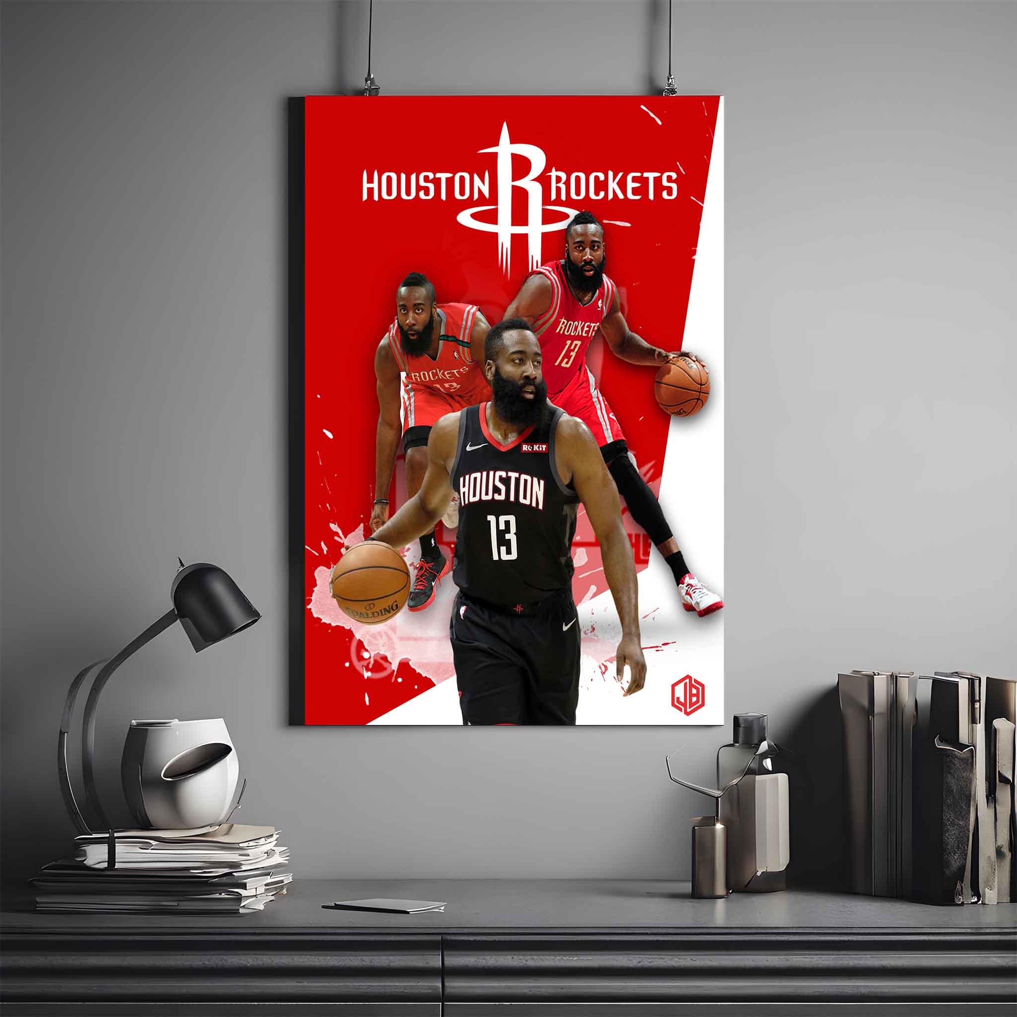 JAMES HARDEN POSTER X ROCKETS | NBA POSTER #52 | BASKETBALL POSTER