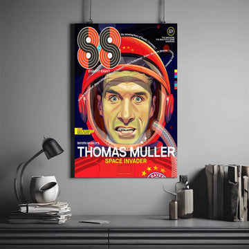 THOMAS MÜLLER X SPACE INVADER | MÜLLER POSTER #3 | FOOTBALL POSTER