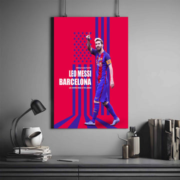 MESSI POSTER X BARCELONA | LIONEL MESSI POSTER #04 | FOOTBALL POSTER