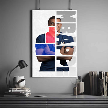 KYLIAN MBAPPÉ X MBAPPÉ  | MBAPPÉ POSTER #4 | FOOTBALL POSTER