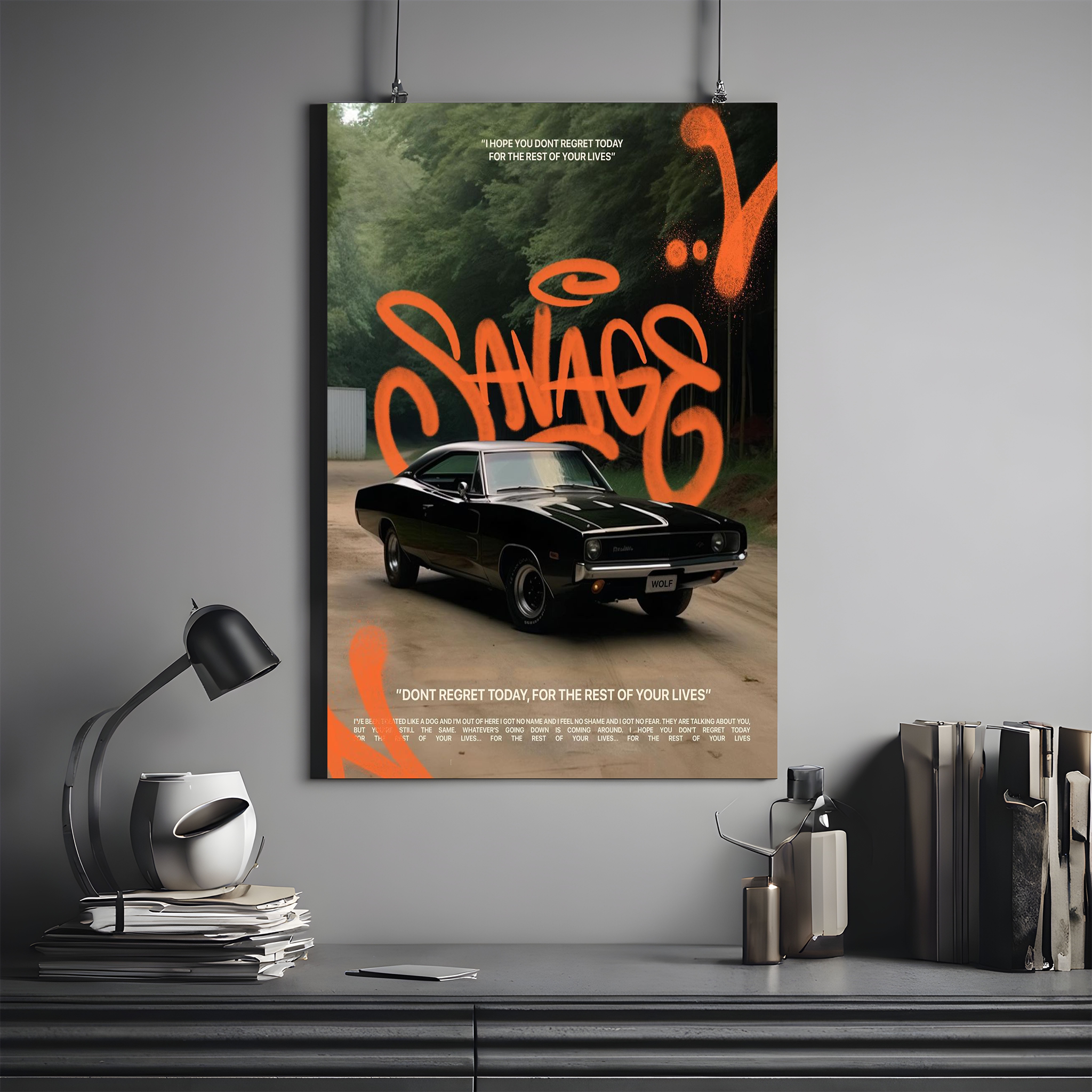 Dodge Charger Poster | Classic Car #09 | Car Poster