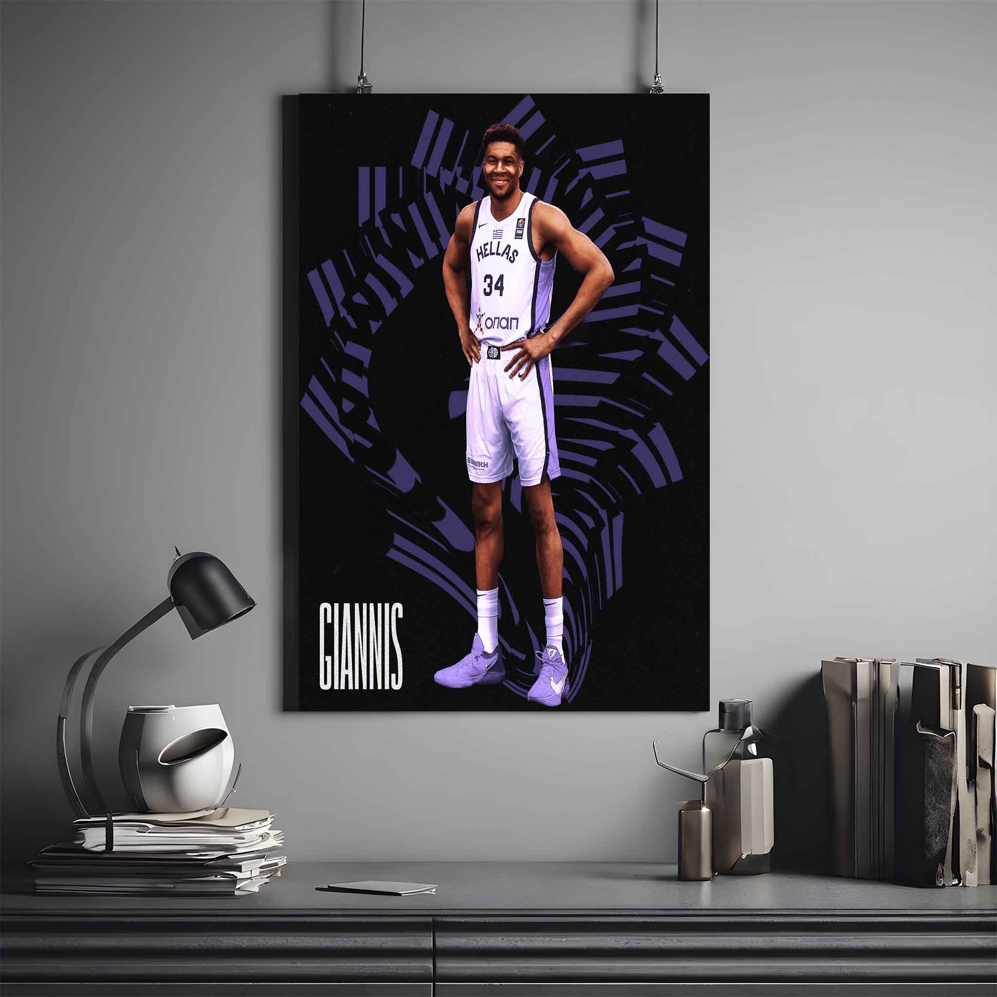 GIANNIS ANTETOKOUNMPO POSTER X GIANNIS | NBA POSTER #25 | BASKETBALL POSTER