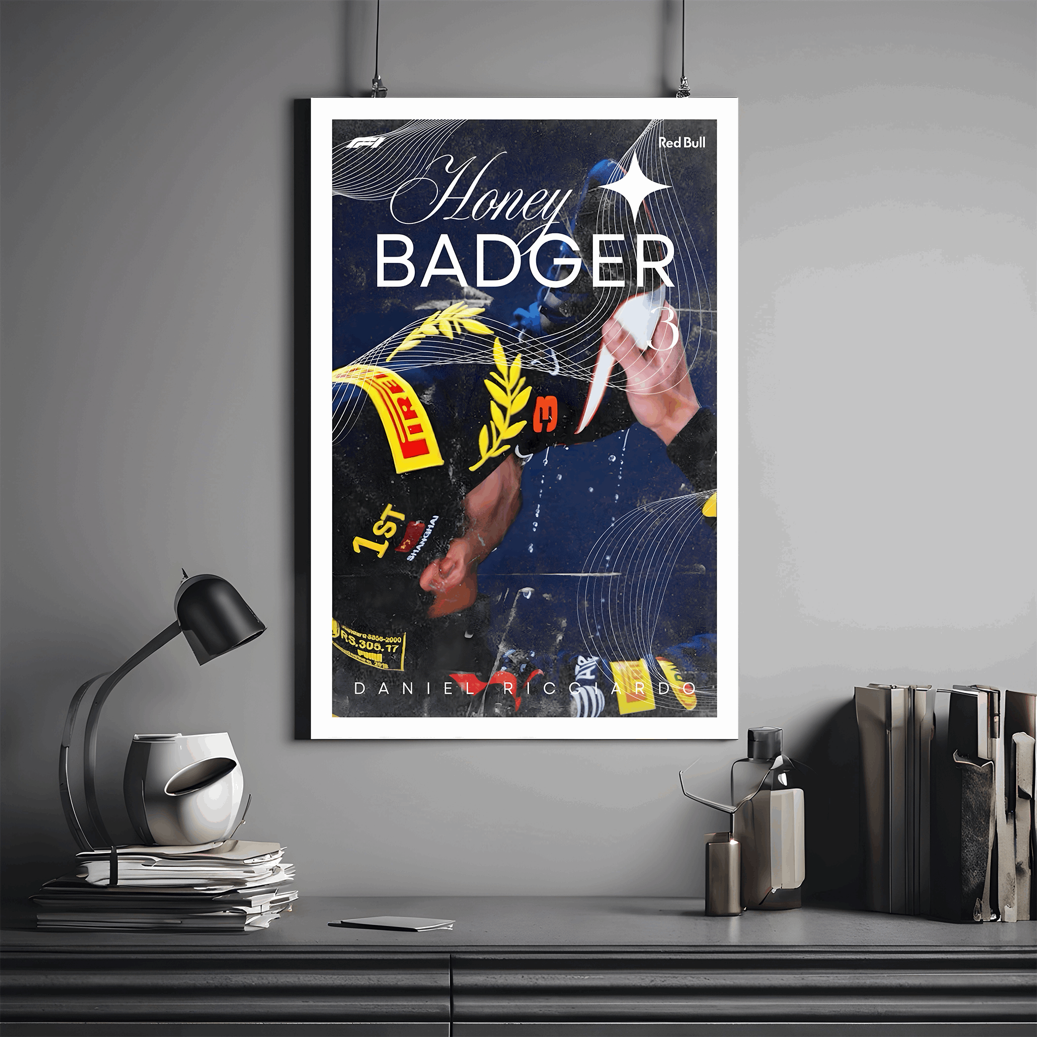 Daniel Ricciardo - Premium Wall Art with Free Shipping & Cash on Delivery | Formula 1 Driver Poster Collection