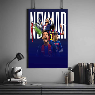 NEYMAR JR X BARCELONA | NEYMAR POSTER #7 | FOOTBALL POSTER