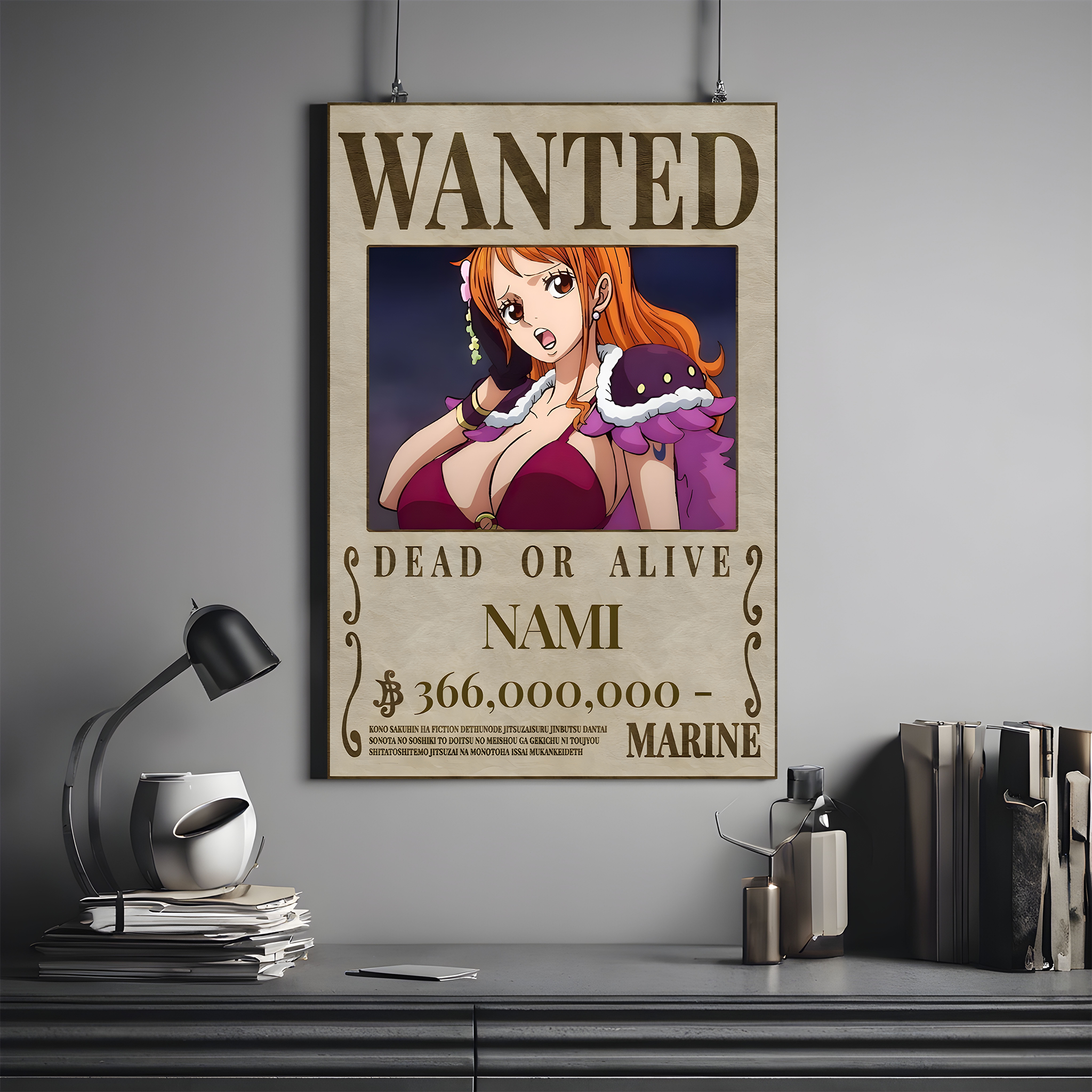 One Piece Wanted Poster - Nami  | One Piece #07 | Anime Poster