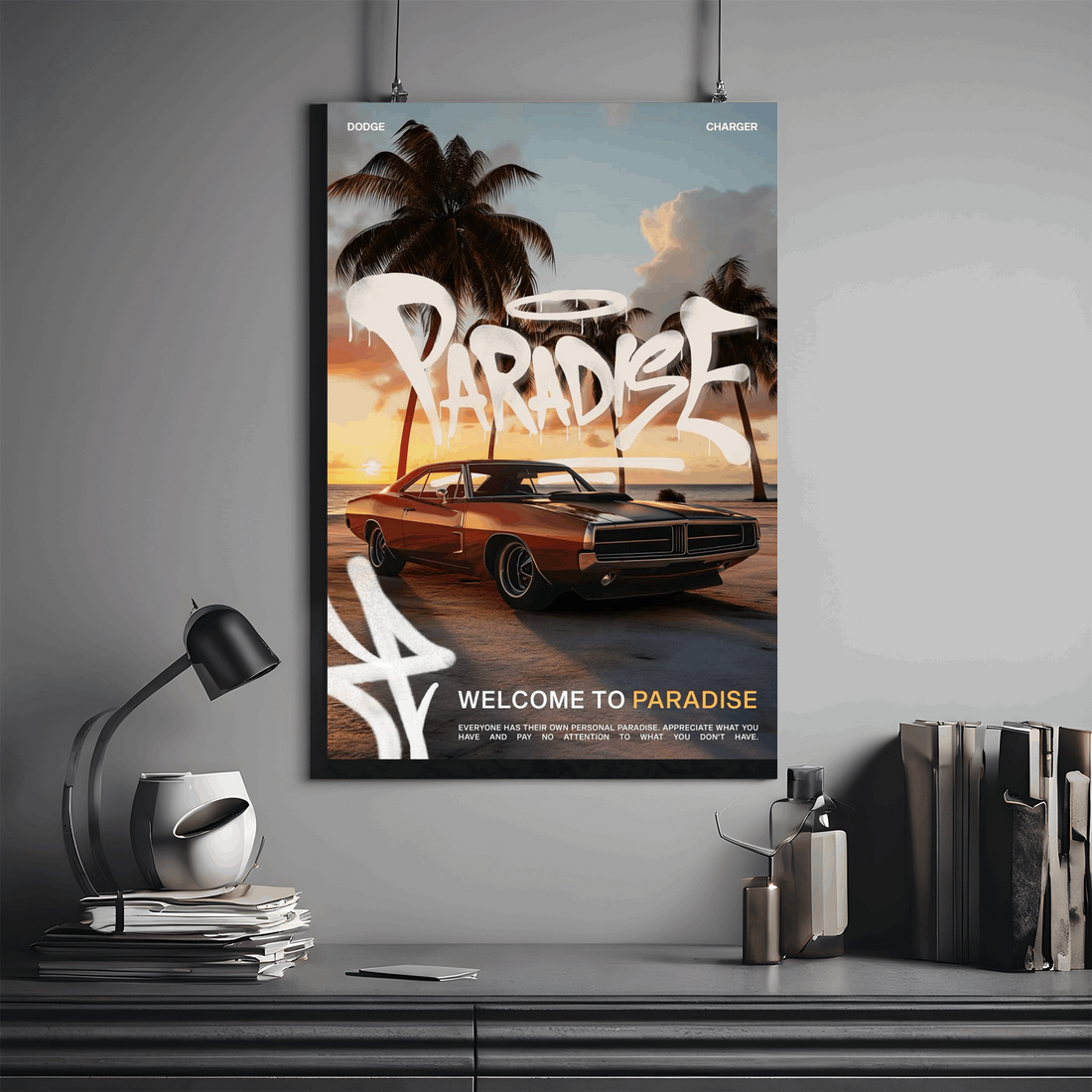 Celebrated Dodge Charger Poster - Premium Wall Art with Free Shipping & Cash on Delivery | Classic Car Poster Collection