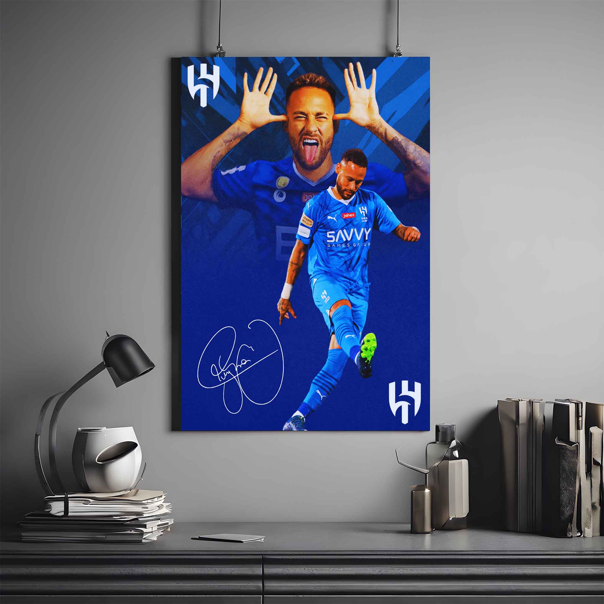 NEYMAR JR X AL HILAL | NEYMAR POSTER #5 | FOOTBALL POSTER