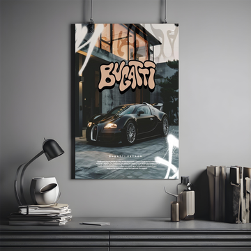 Bugatti Veyron Poster | Hypercar #06 | Car Poster