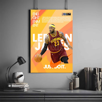 LEBRON JAMES POSTER X NIKE  | NBA POSTER #1 | BASKETBALL POSTER