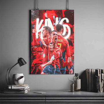 RONALDO POSTER X KING | CRISTIANO RONALDO POSTER #9 | FOOTBALL POSTER