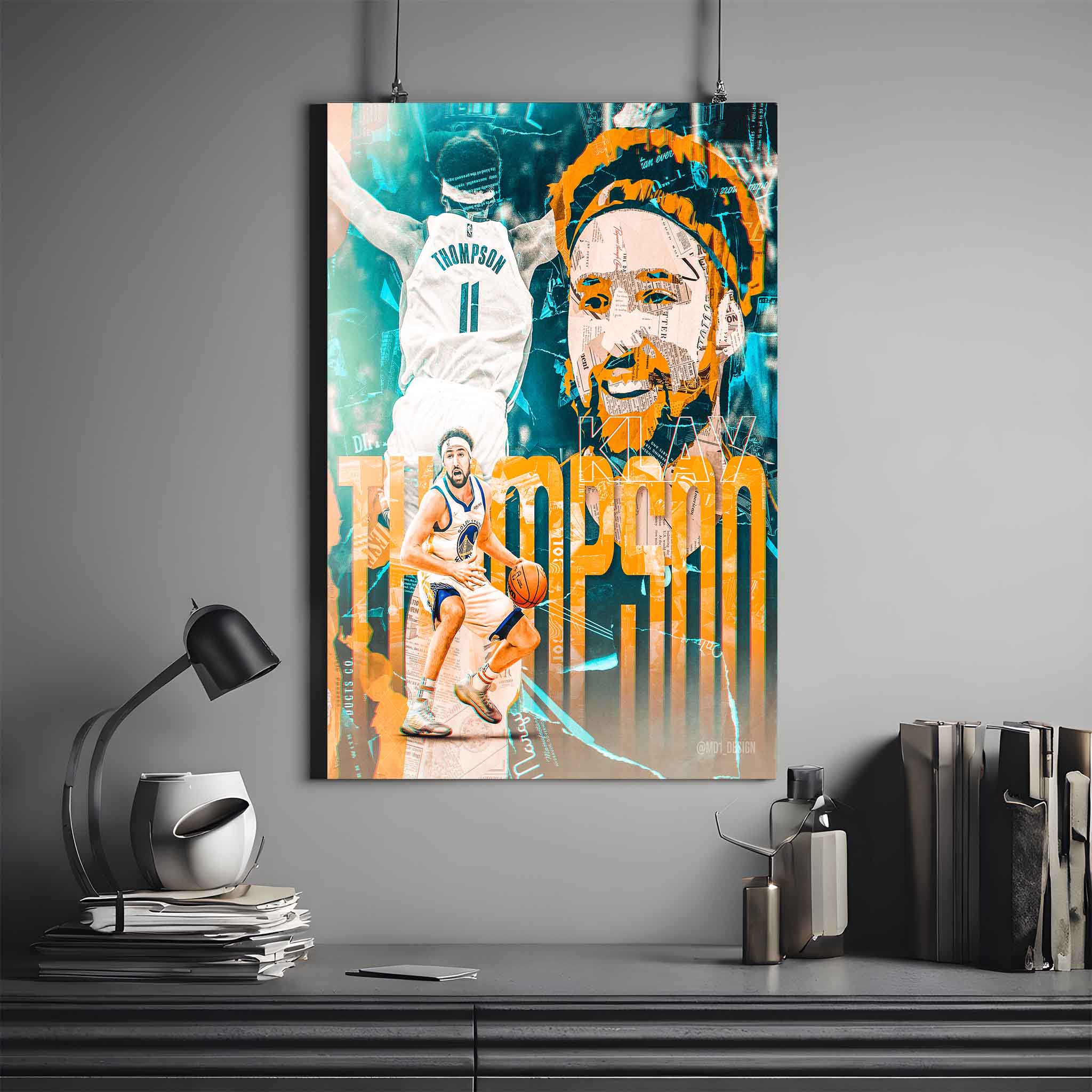 KLAY THOMPSON POSTER X THOMPSON | NBA POSTER #28 | BASKETBALL POSTER