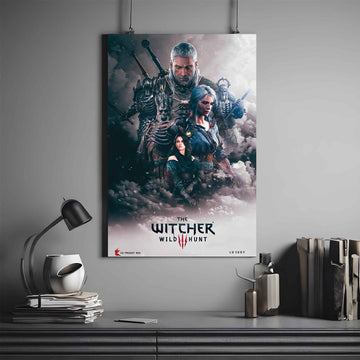 THE WITCHER WILD HUNT POSTER | THE WITCHER POSTER #1 | GAME POSTER