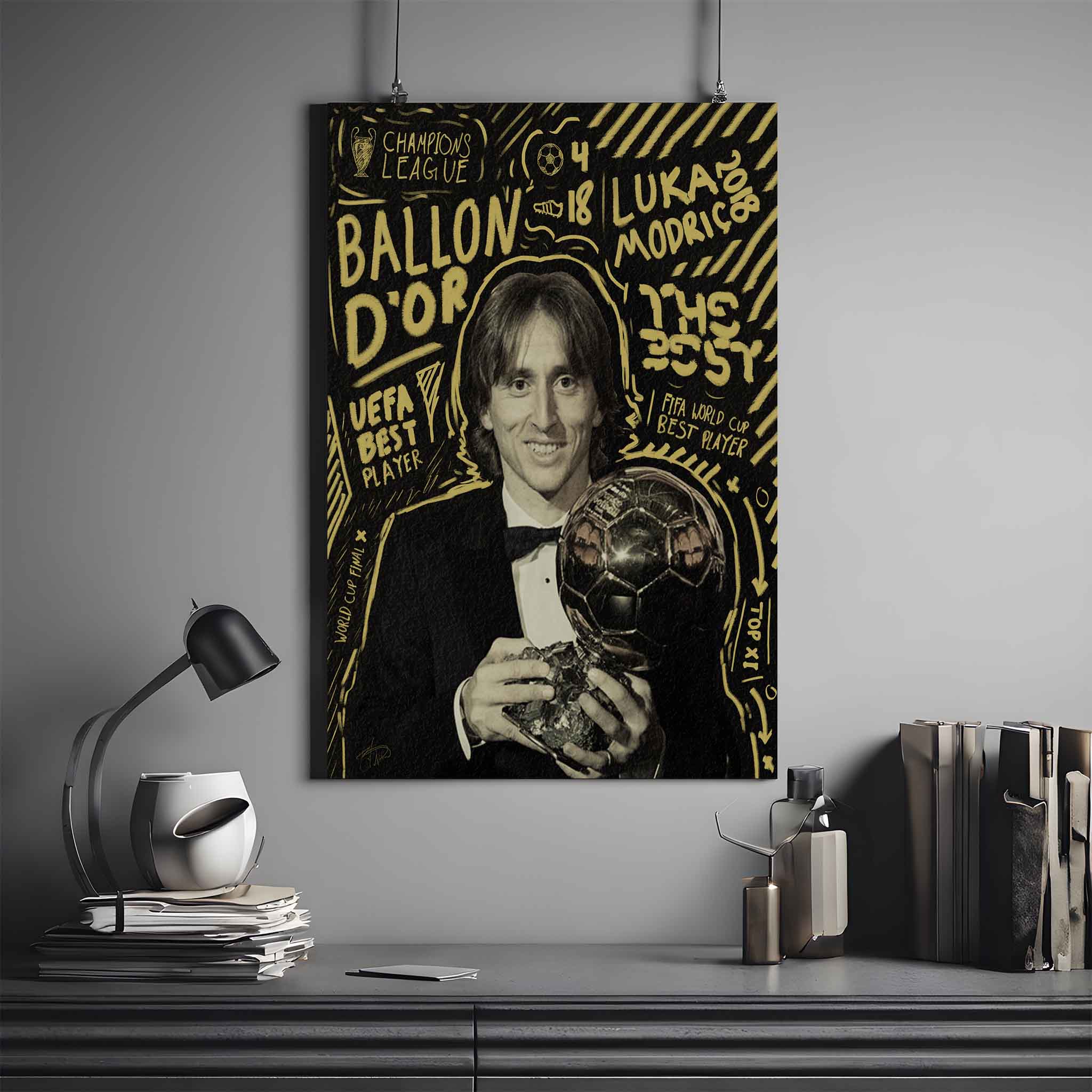 LUKA MODRIĆ X BALLON D'OR | MODRIĆ POSTER #2 | FOOTBALL POSTER