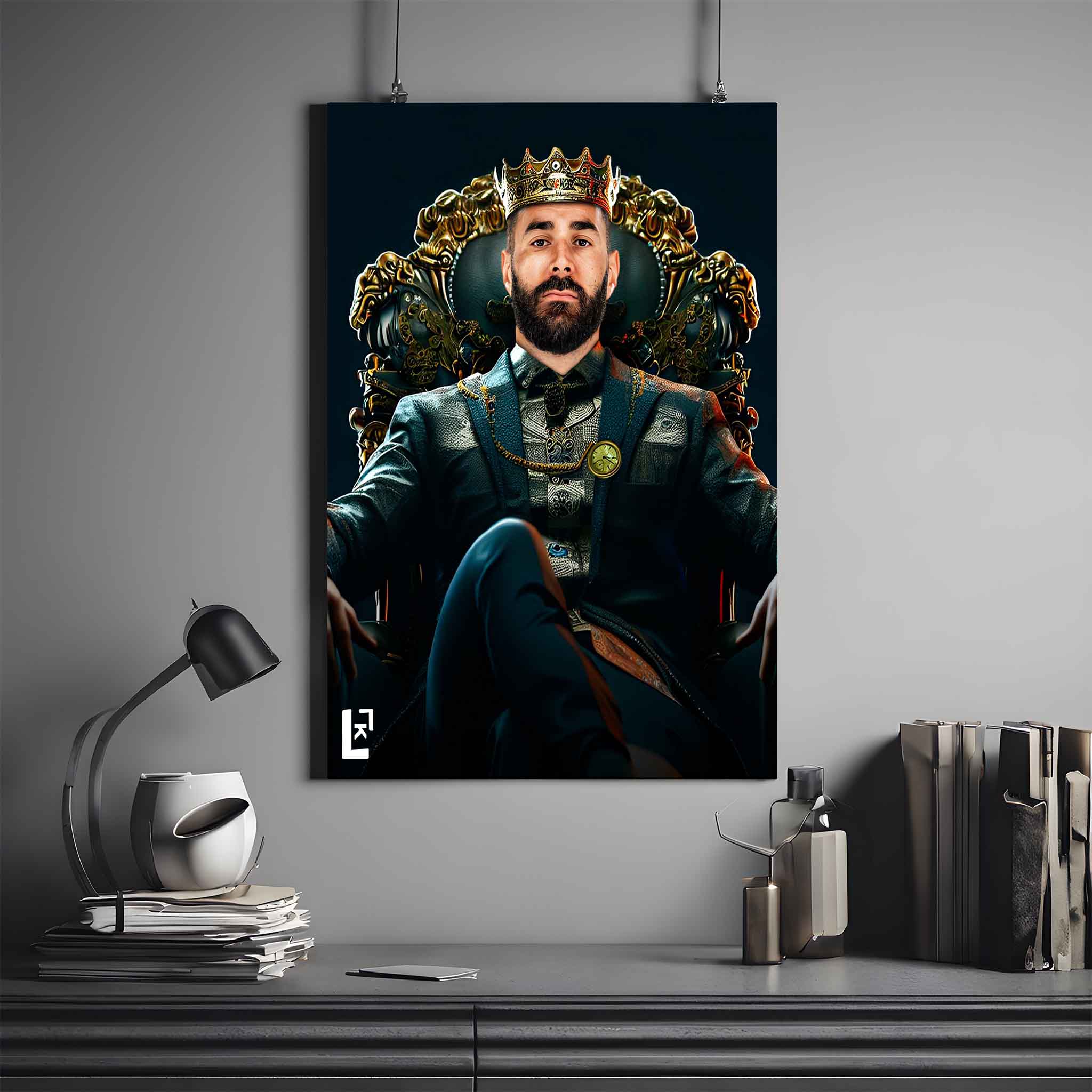 KARIM BENZEMA X KING | BENZEMA POSTER #3 | FOOTBALL POSTER