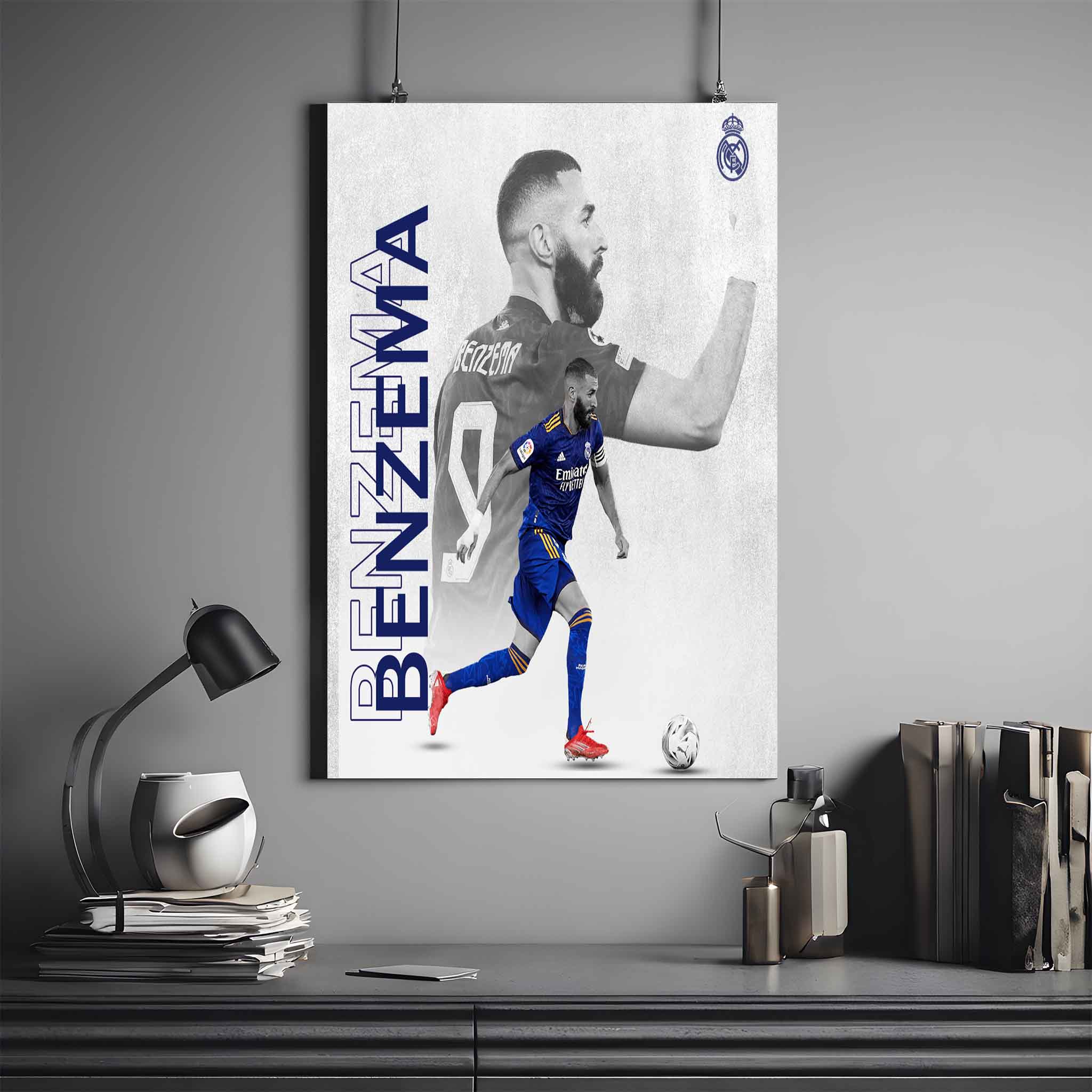 KARIM BENZEMA X REAL MADRID | BENZEMA POSTER #1 | FOOTBALL POSTER