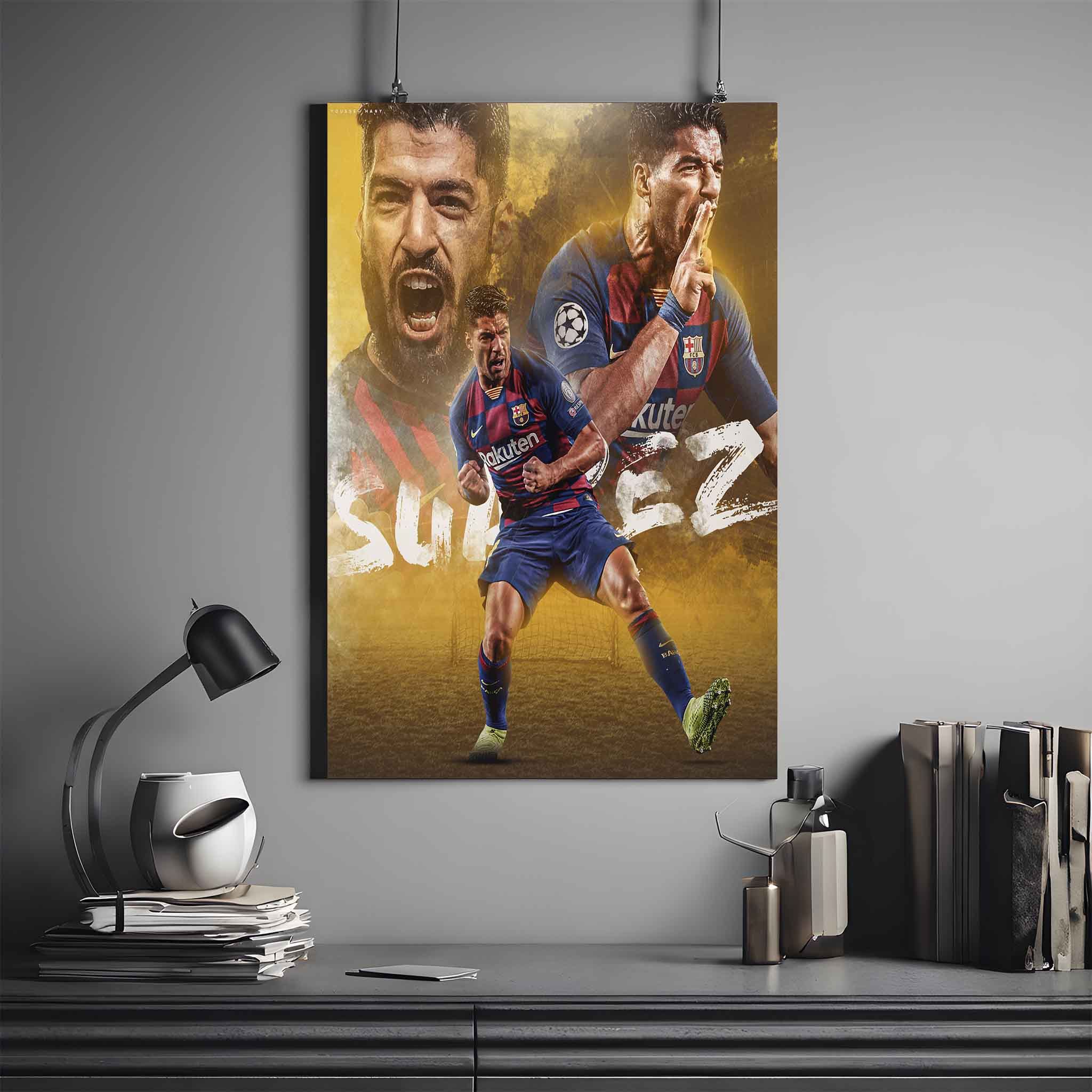 LUIS SUÁREZ X BARCELONA | SUÁREZ POSTER #1 | FOOTBALL POSTER