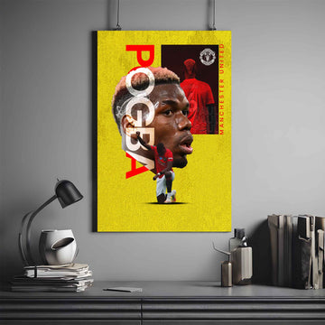 PAUL POGBA X MAN U | POGBA POSTER #3 | FOOTBALL POSTER