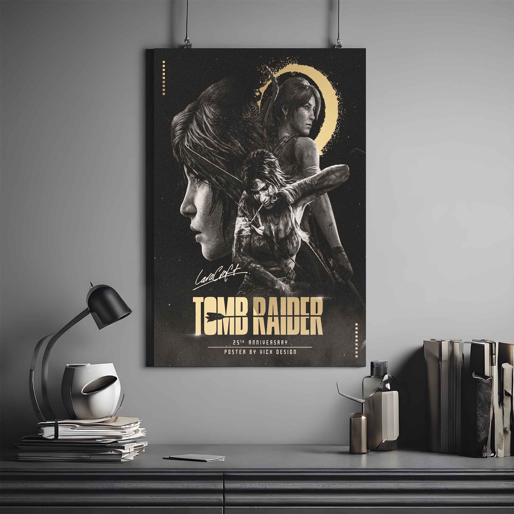 TOMB RAIDER 25TH ANNIVERSARY POSTER | TOMB RAIDER POSTER #1 | GAME POSTER