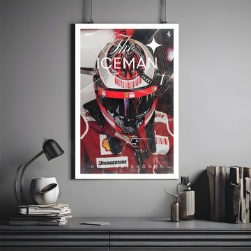 Kimi Räikkönen Poster | Formula 1 #07 | Motorsport Poster