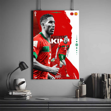 ACHRAF HAKIMI X MOROCO | HAKIMI POSTER #3 | FOOTBALL POSTER