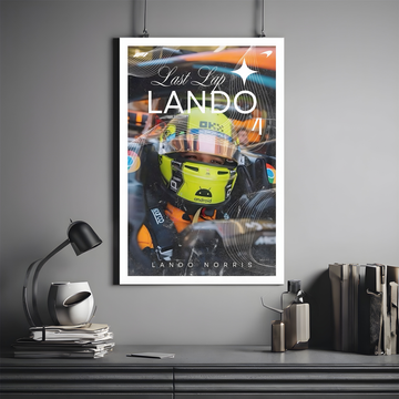 Lando Norris Poster| Formula 1 #08 | Motorsport Poster