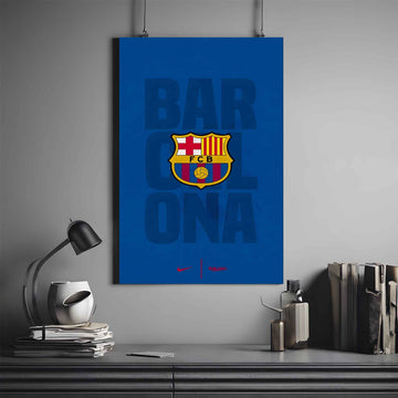 FOOTBALL CLUB #4 | FC BARCELONA POSTER | FOOTBALL POSTER