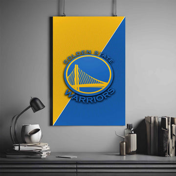 NBA X GOLDEN STATE WARRIORS LOGO POSTER | NBA POSTER #78 | BASKETBALL POSTER