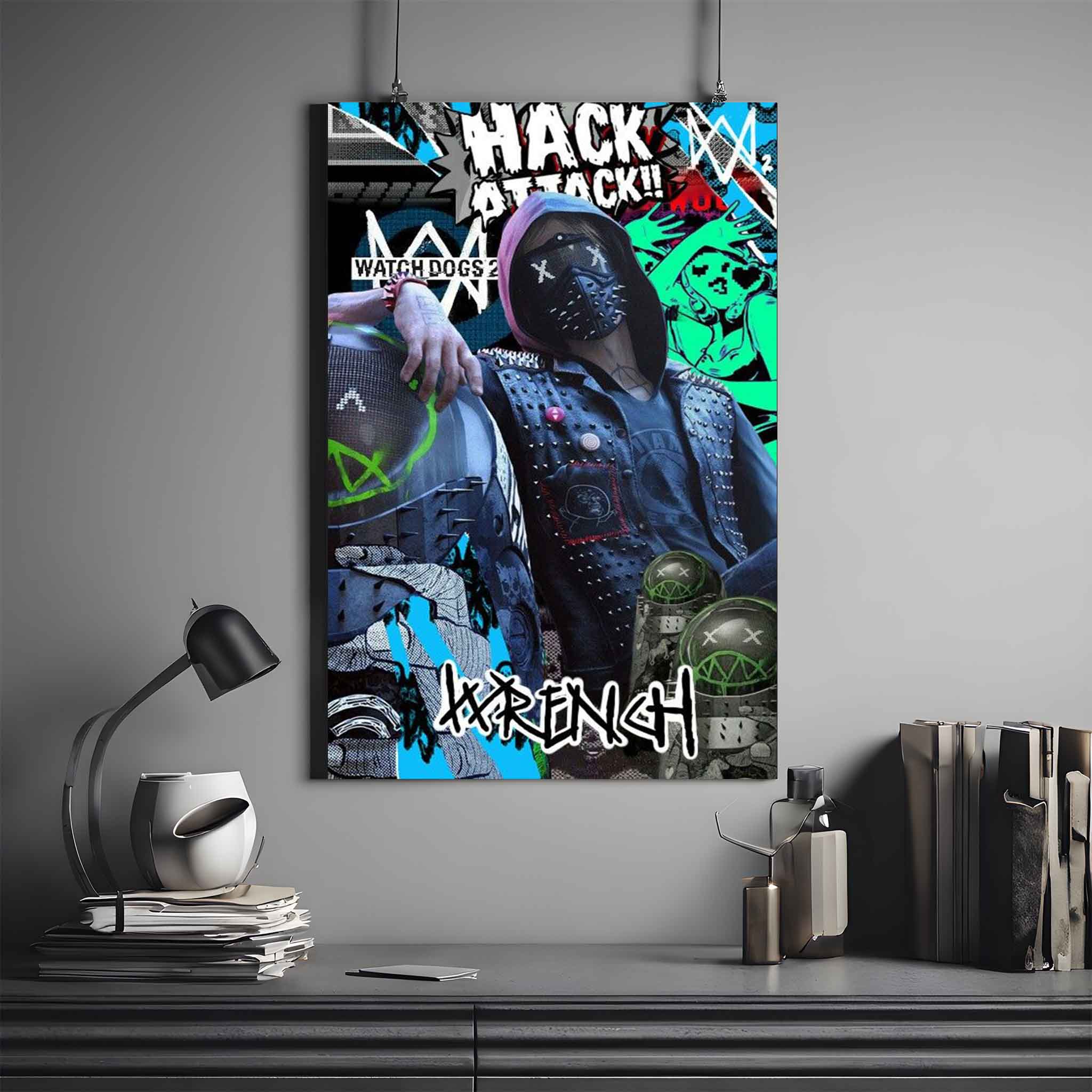 WATCH DOGS WRENCH POSTER | WATCH DOGS POSTER #3 | GAME POSTER