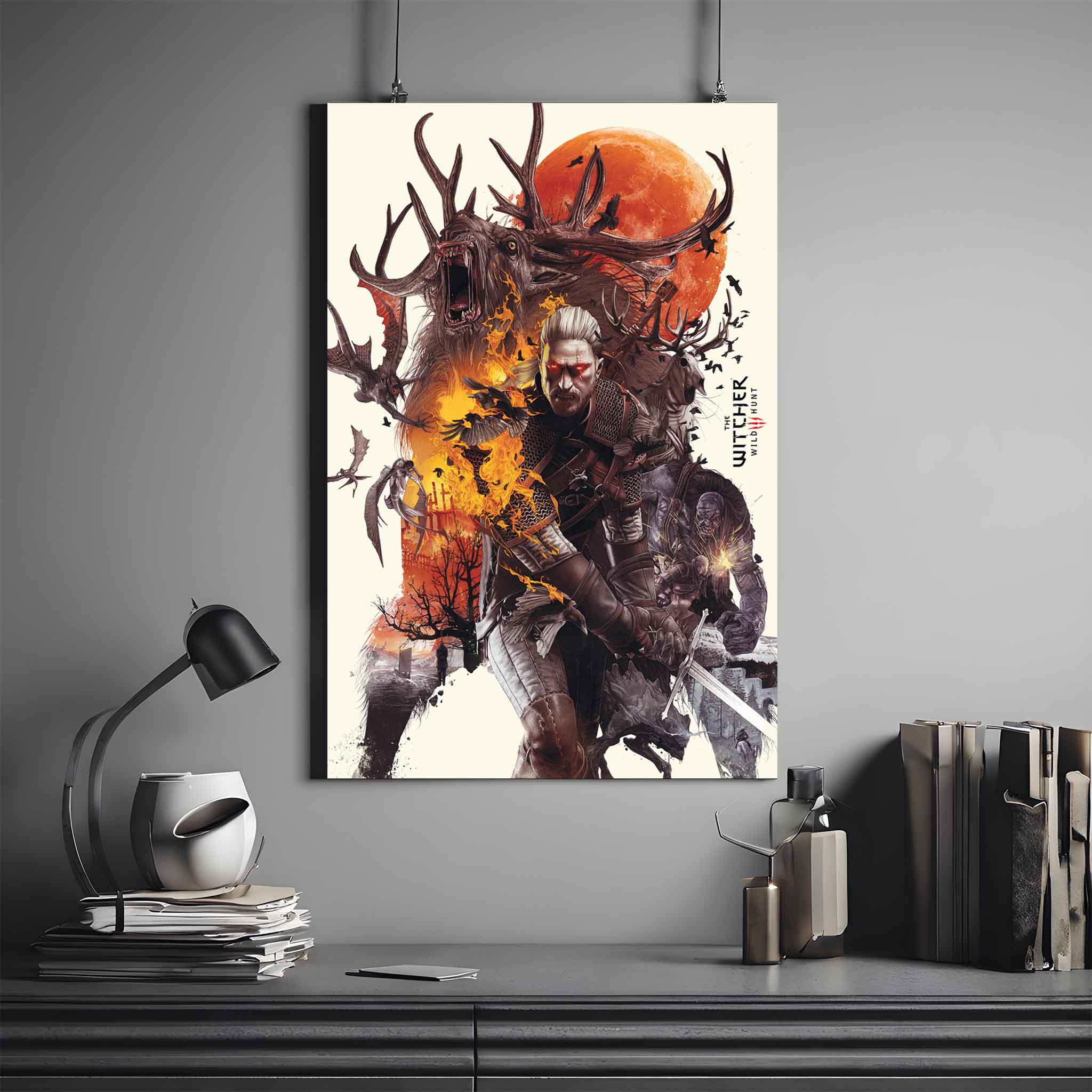 THE WITCHER MONSTER HUNTER POSTER | THE WITCHER POSTER #4 | GAME POSTER