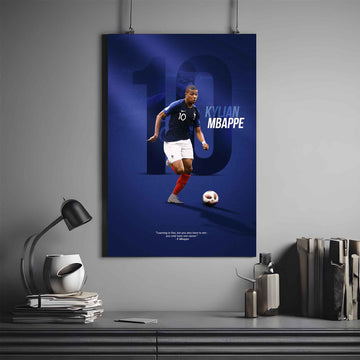 KYLIAN MBAPPÉ X MBAPPÉ 10 | MBAPPÉ POSTER #9 | FOOTBALL POSTER