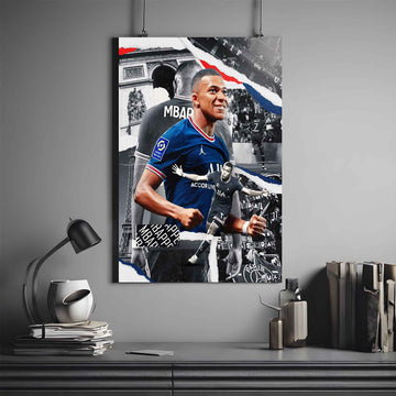 KYLIAN MBAPPÉ X GOAT | MBAPPÉ POSTER #8 | FOOTBALL POSTER