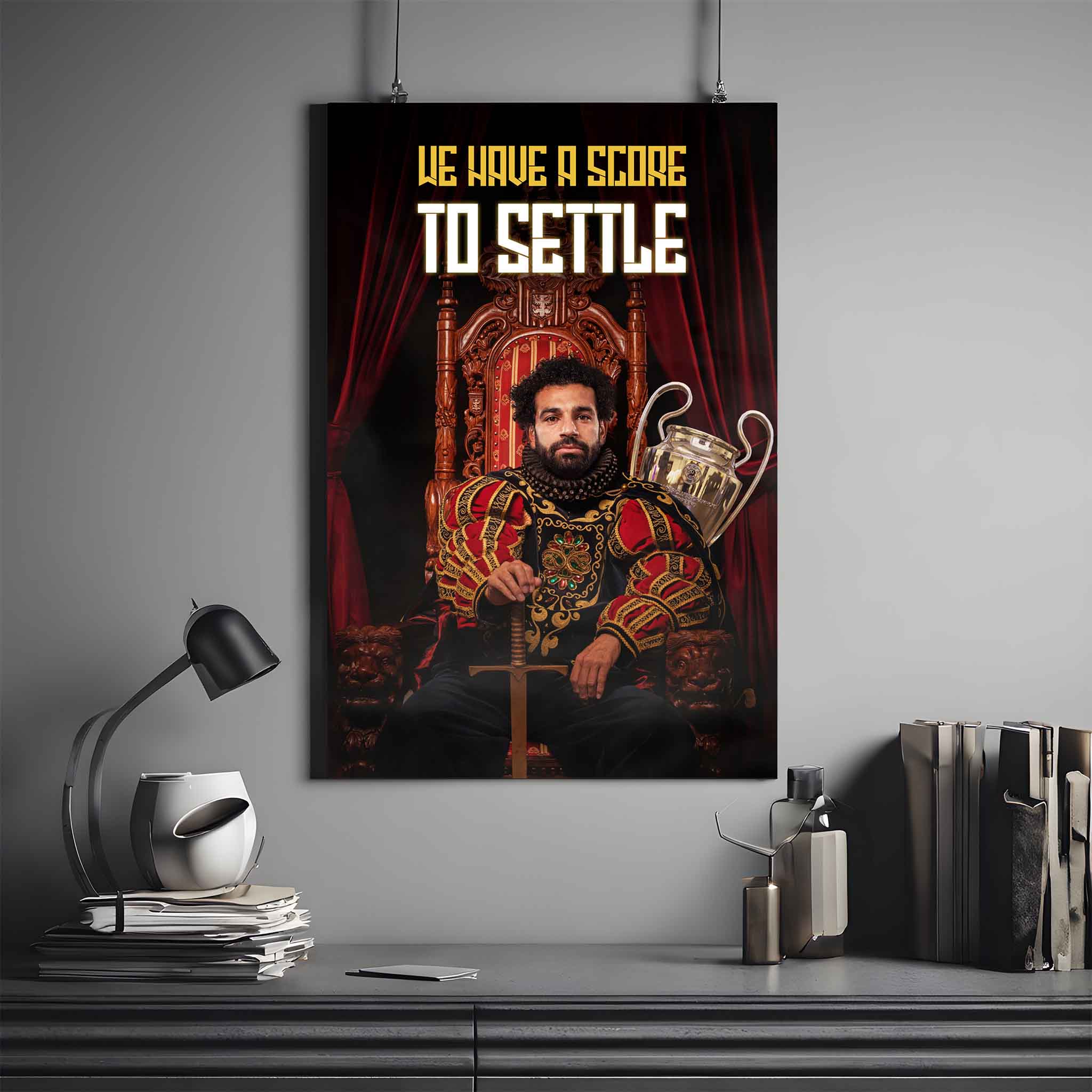 MOHAMED SALAH X KING | SALAH POSTER #4 | FOOTBALL POSTER