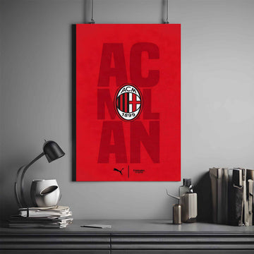 FOOTBALL CLUB #1 | AC MILAN POSTER | FOOTBALL POSTER