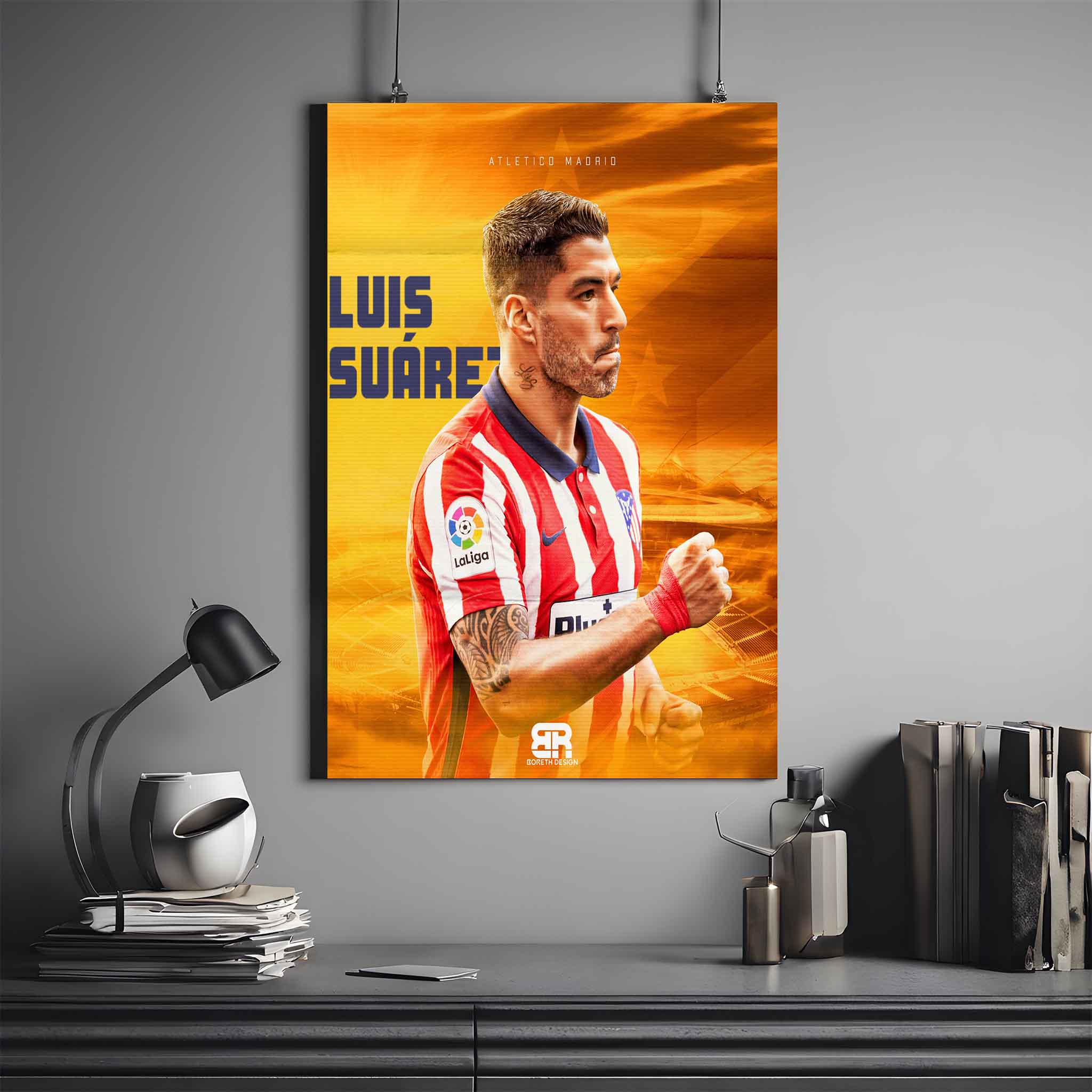 LUIS SUÁREZ X ATLÉTICO DE MADRID | SUÁREZ POSTER #3 | FOOTBALL POSTER