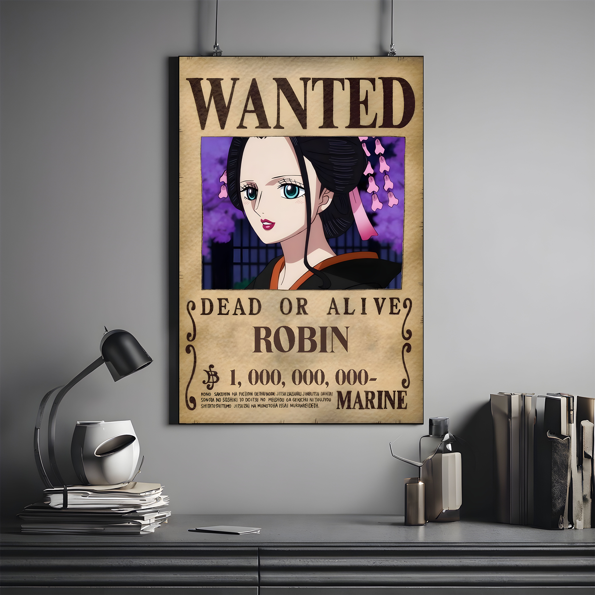 One Piece Wanted Poster - Nico Robin | One Piece #09 | Anime Poster