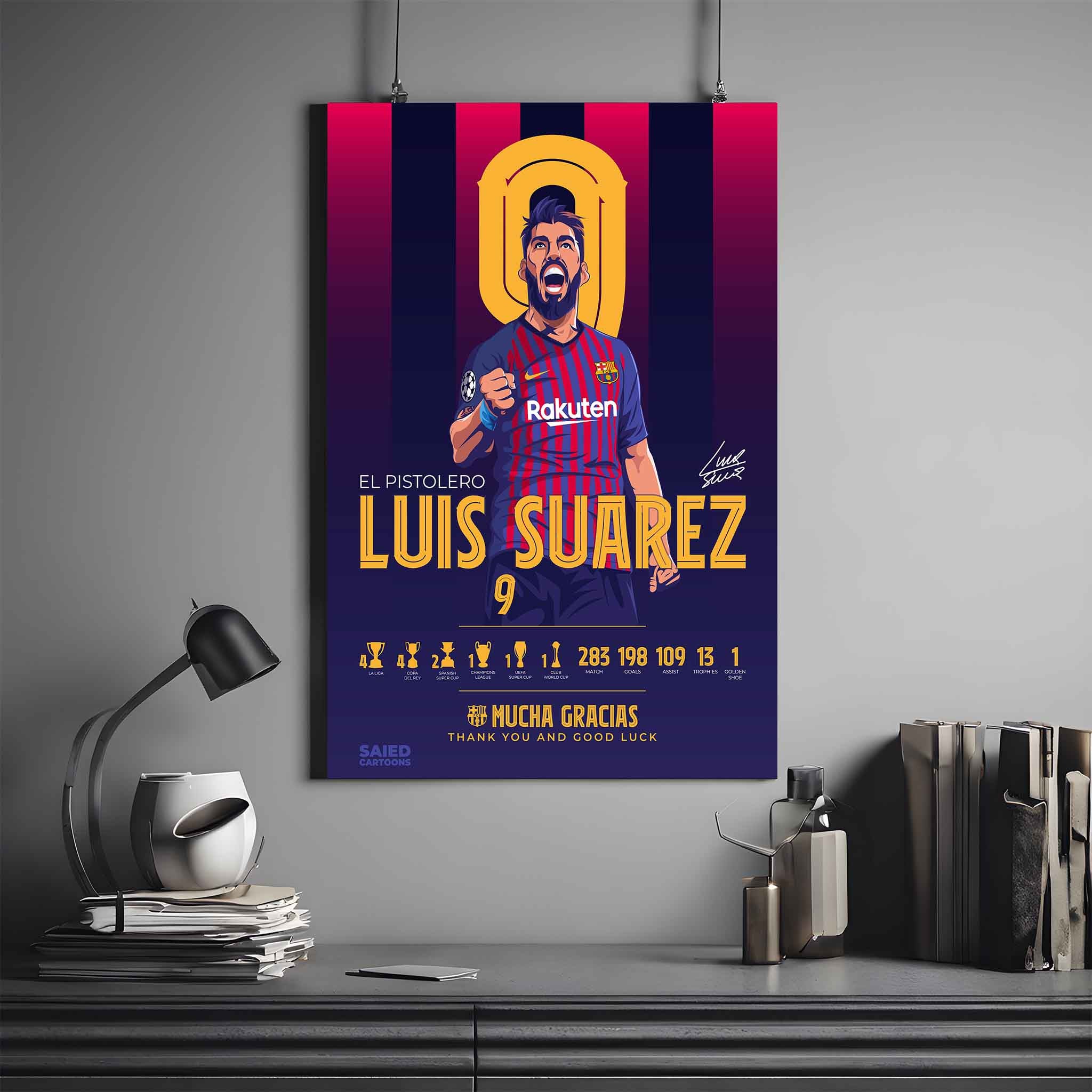 LUIS SUÁREZ X SUÁREZ 09 | SUÁREZ POSTER #2 | FOOTBALL POSTER