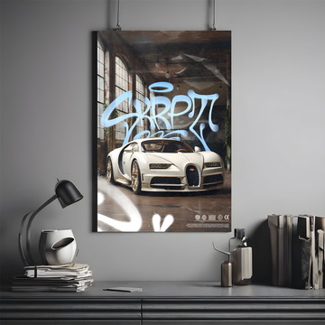 Bugatti Chiron Poster | Hypercar #03 | Car Poster