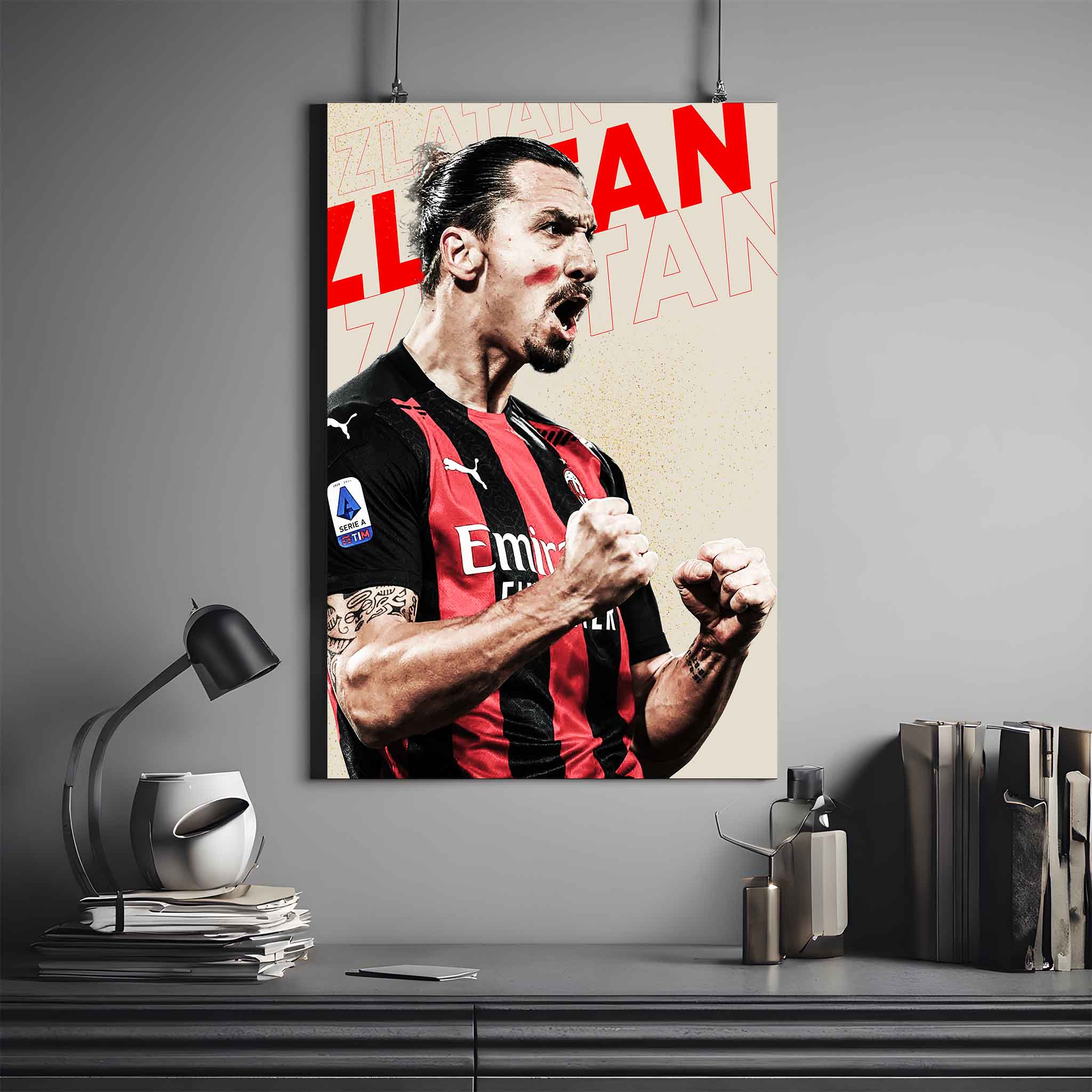 IBRAHIMOVIĆ X ZLATAN | IBRAHIMOVIĆ POSTER #6 | FOOTBALL POSTER