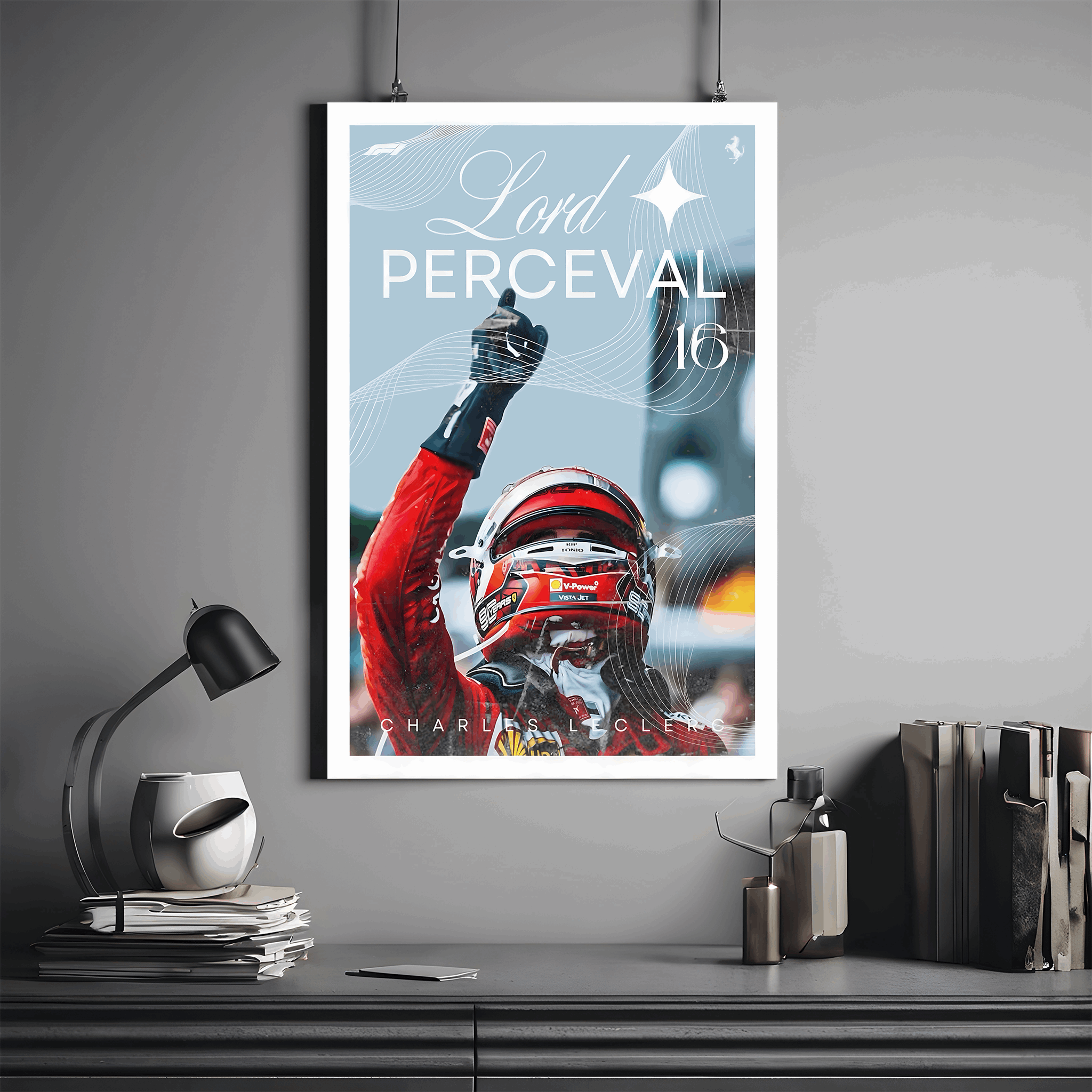 Charles Leclerc - Premium Wall Art with Free Shipping & Cash on Delivery | Formula 1 Driver Poster Collection