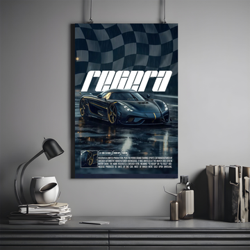 Koenigsegg Regera Poster | Hypercar #02 | Car Poster