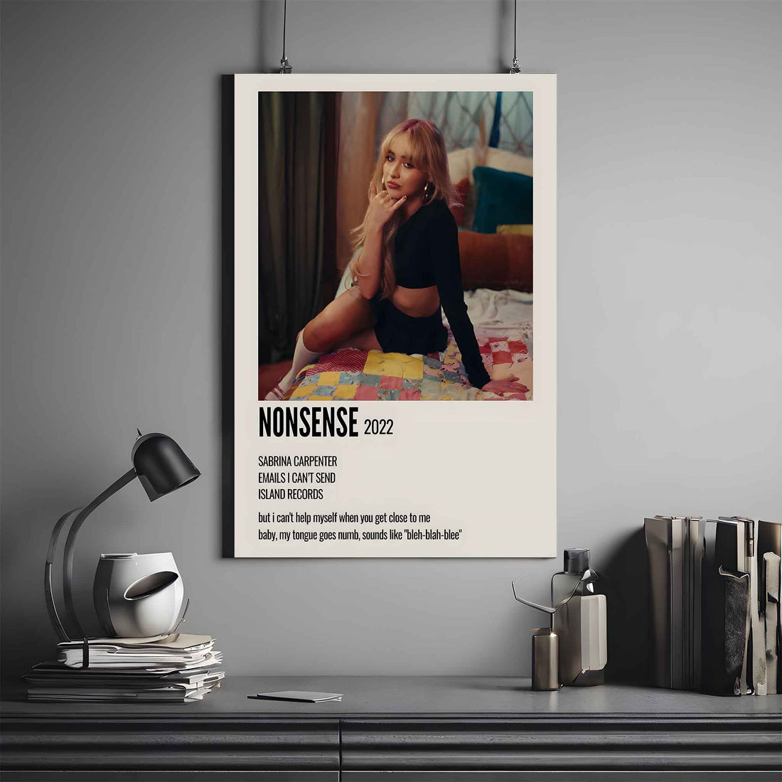 SABRINA CARPENTER NONSENSE ALBUM POSTER