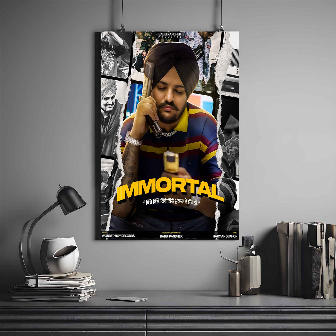 SIDHU MOOSE WALA IMMORTAL POSTER