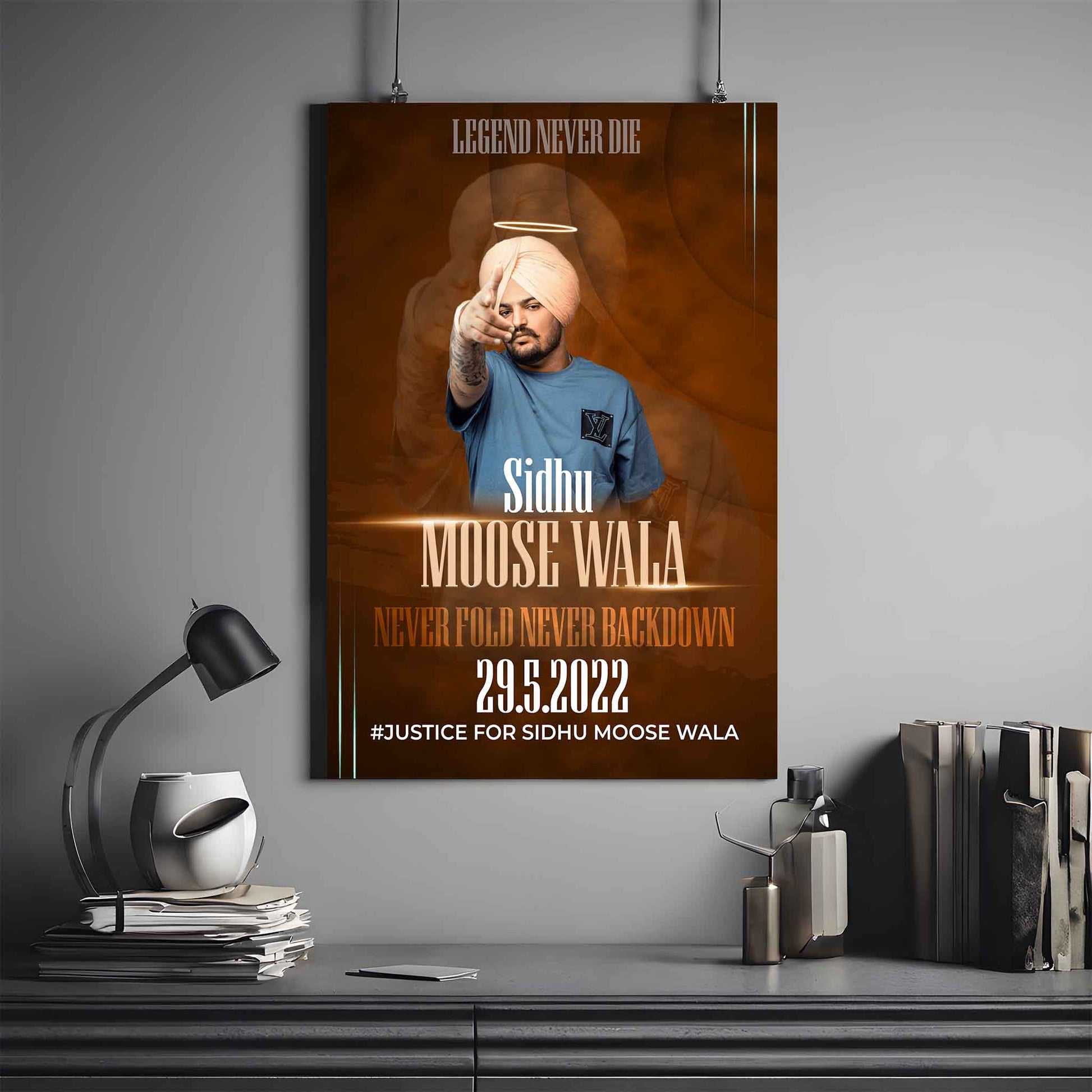 SIDHU MOOSE WALA LEGEND NEVER DIE POSTER