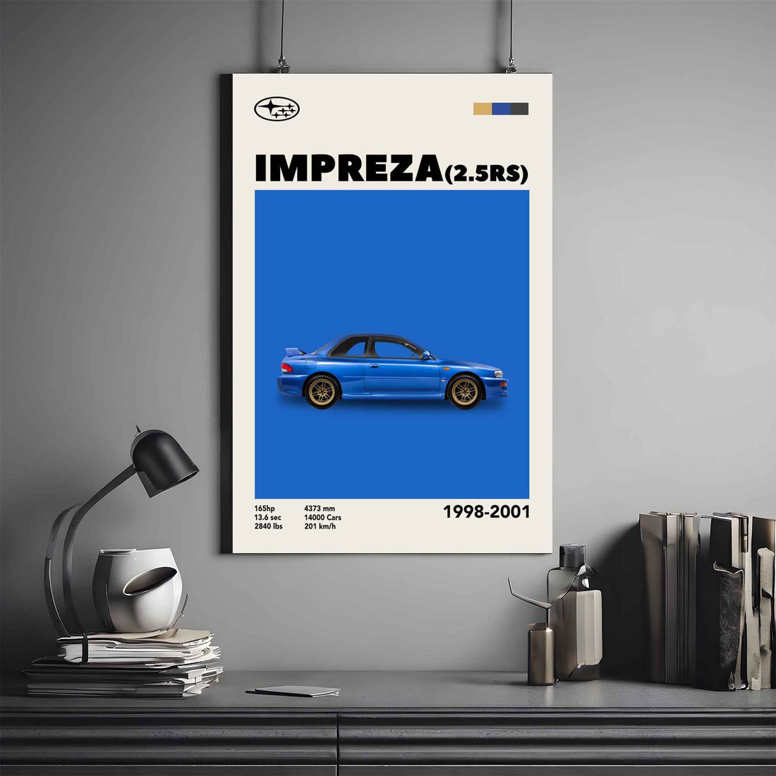 Subaru Impreza Poster | Automotive Poster | Car Poster