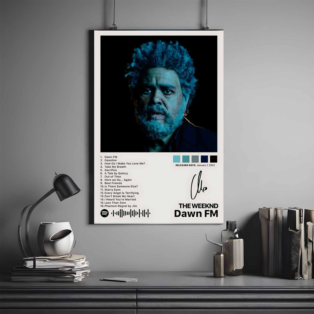 THE WEEKND DAWN FM ALBUM POSTER POSTER