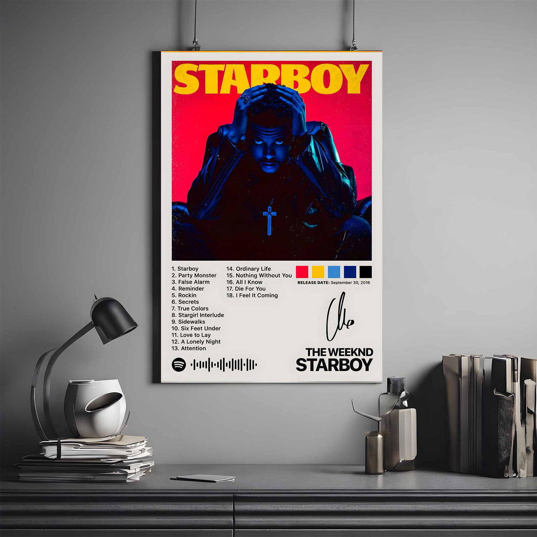 THE WEEKND STAR BOY ALBUM POSTER